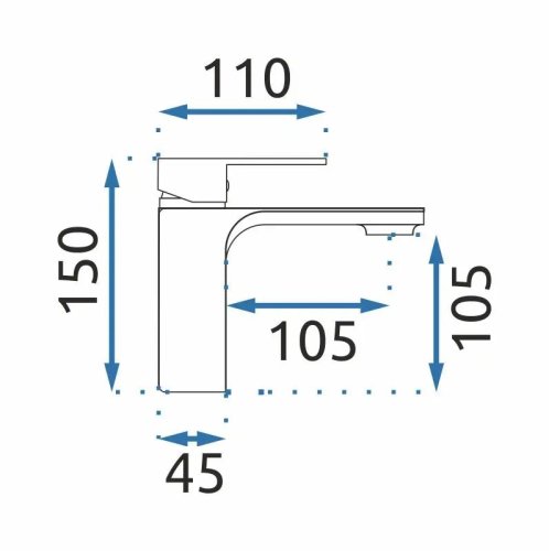 Смеситель для умывальника REA Soul Chrom REA-B9990