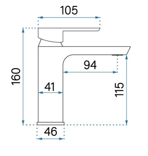 Смеситель для умывальника REA Argus Gold REA-B6212