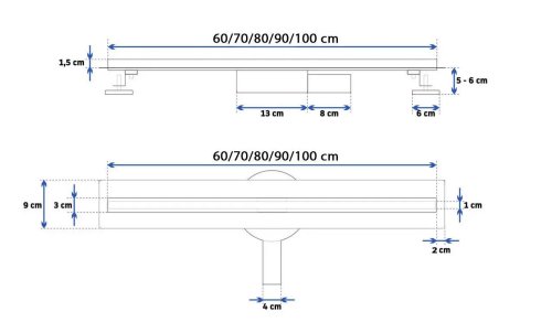 Трап для душа REA Neo Slim Pro 70 см REA-G8401