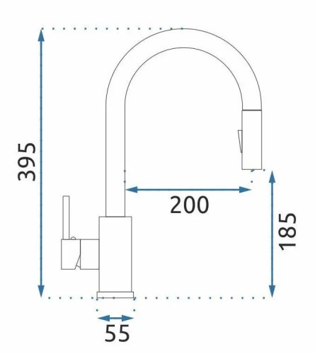 Смеситель для кухни REA Fresh Brushed Gold REA-B9148