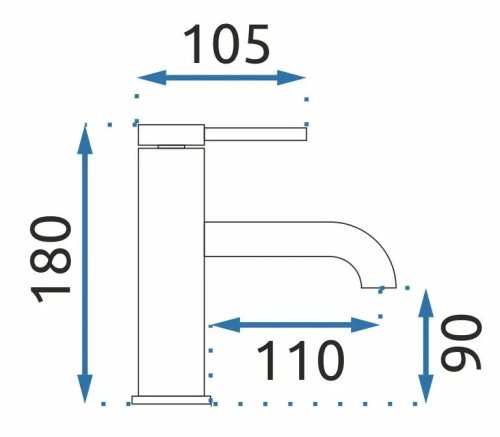 Смеситель для умывальника REA Spot Gold REA-B2014