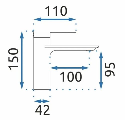 Смеситель для умывальника REA Storm Chrom REA-B6202
