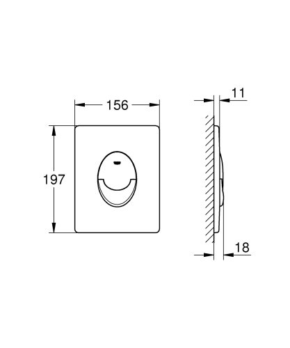 Панель смыва для унитаза Grohe Quickfix Star (389642430)