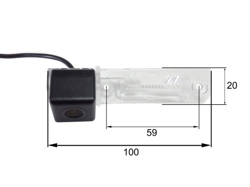 Камера заднего вида Falcon HS8059-AHD Skoda Superb