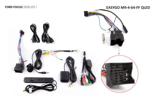 Штатная автомагнитола EasyGo M9-4-64-HSYF QLED Hyundai Sonata (YF) 2010-2014
