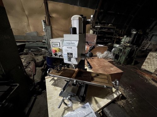 Настольный сверлильно-фрезерный станок по металлу TCV30 1100W бесщеточный