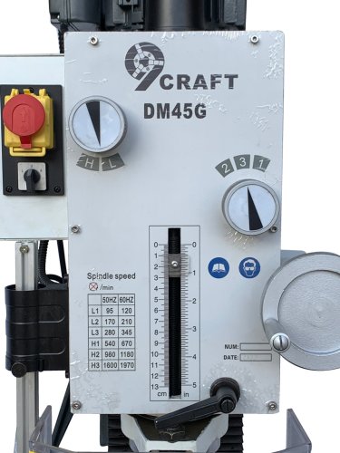 Настольный сверлильно-фрезерный станок 9craft DM45G с механической коробкой
