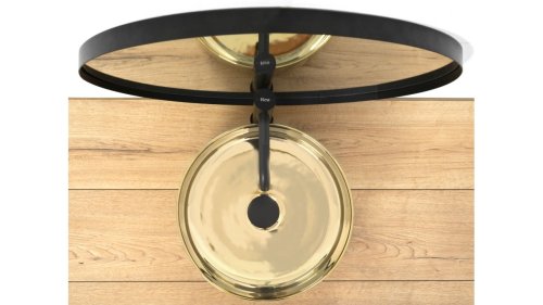 Умивальник (раковина) REA SAMI GOLD накладний золотий