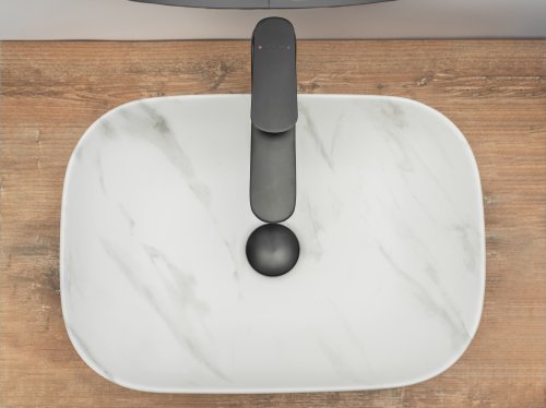 Умывальник (раковина) REA BELINDA MARMUR MATT накладной мрамор