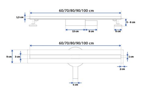 Трап для душа REA NEO SLIM PRO 90 см