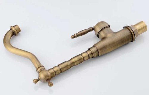 Смеситель для раковины (умывальника) REA BONA OLD GOLD золотой высокий