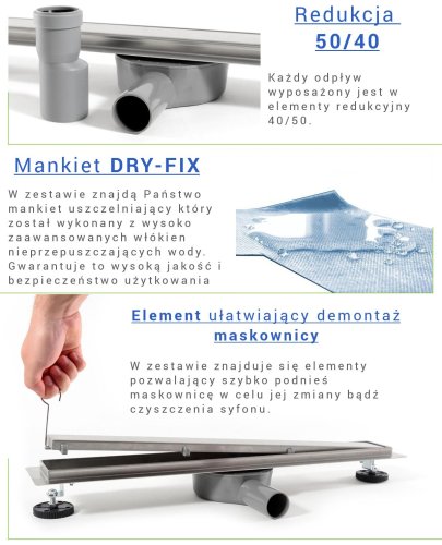 Трап для душа REA PURE NEO PRO 90 см