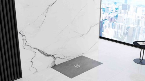 Душевой поддон REA GREY ROCK 80X120