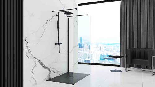 Душевой поддон REA BLACK STONE 90X120