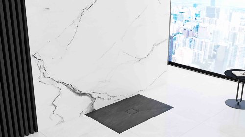 Душевой поддон REA BLACK STONE 90X120