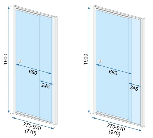 Душевая дверь REA WIKTOR