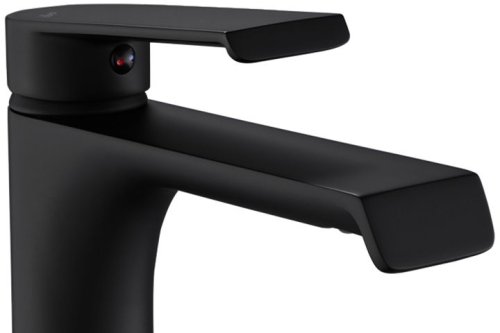 Смеситель для раковины (умывальника) REA HASS BLACK черный высокий