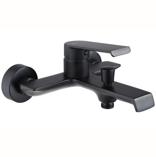 Смеситель для ванны REA HASS BLACK черный настенный