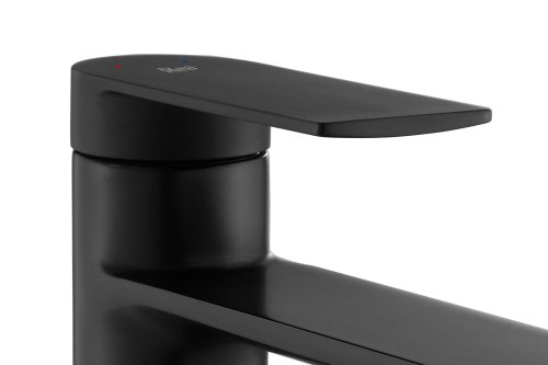 Змішувач для раковини (умивальника) REA STORM BLACK чорний високий