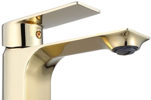 Змішувач для раковини (умивальника) REA URBAN GOLD золото низький