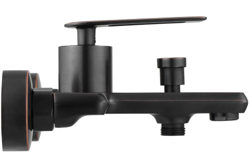 Смеситель для ванны и душа REA BLADE OLD BLACK черный настенный