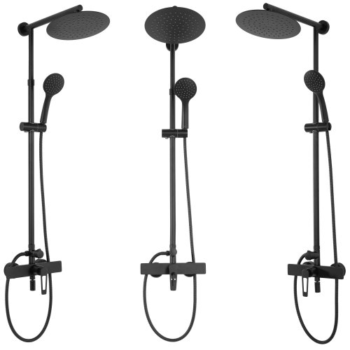 Душовий гарнітур REA ALDI чорний з виливом
