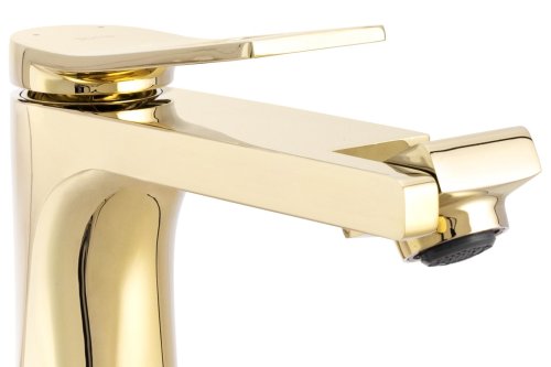 Смеситель для раковины (умывальника) REA SOUL GOLD 360 золото низкий