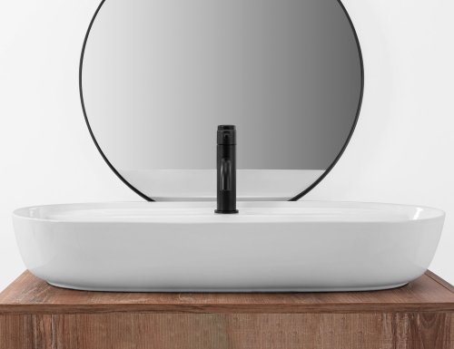 Умывальник (раковина) REA AURA 81 накладной белый