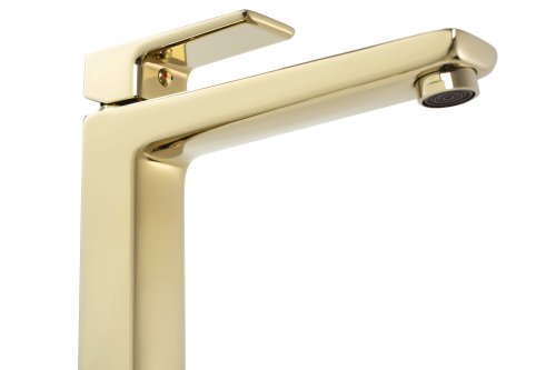 Змішувач для раковини (умивальника) REA ORIX GOLD золотий високий