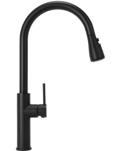 Смеситель для кухни REA NEST BLACK MAT черный