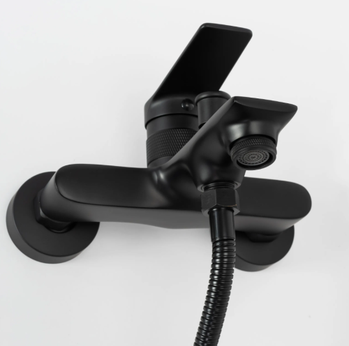 Змішувач для ванни REA VIRAL BLACK чорний настінний