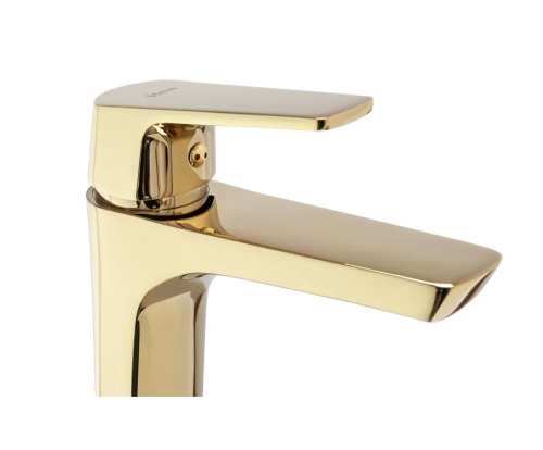 Змішувач для раковини (умивальника) REA RUSEL GOLD золотий низький