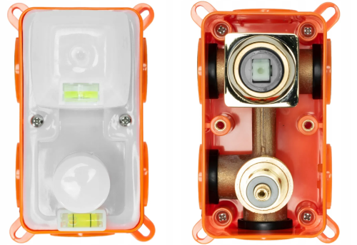 Душовий гарнітур прихованого монтажу REA HYPER GOLD + BOX золотий