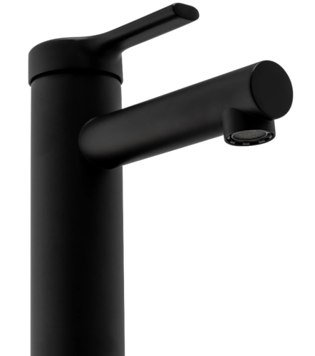 Змішувач для раковини (умивальника) REA PIXEL BLACK чорний низький