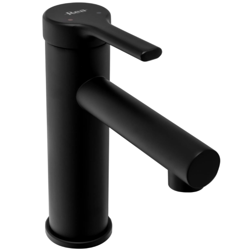 Змішувач для раковини (умивальника) REA PIXEL BLACK чорний низький