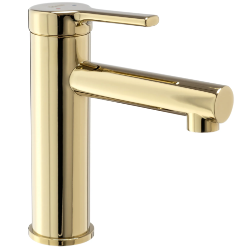 Змішувач для раковини (умивальника) REA PIXEL GOLD золотий низький