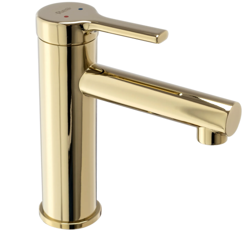 Змішувач для раковини (умивальника) REA PIXEL GOLD золотий низький