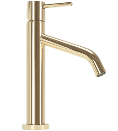 Змішувач для раковини (умивальника) REA LEVEL GOLD золотий низький