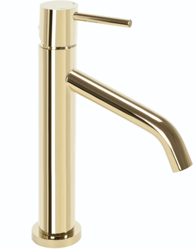 Змішувач для раковини (умивальника) REA LEVEL GOLD золотий низький