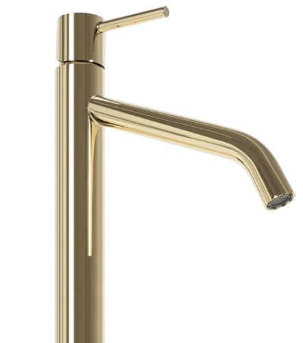 Змішувач для раковини (умивальника) REA LEVEL GOLD золотий низький