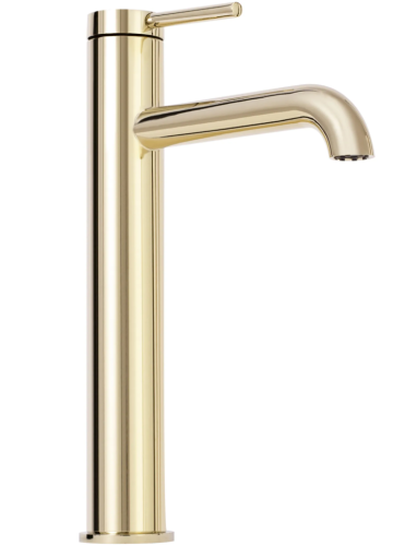 Смеситель для раковины (умывальника) REA SPOT GOLD золотой высокий