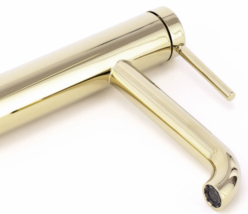 Смеситель для раковины (умывальника) REA SPOT GOLD золотой высокий