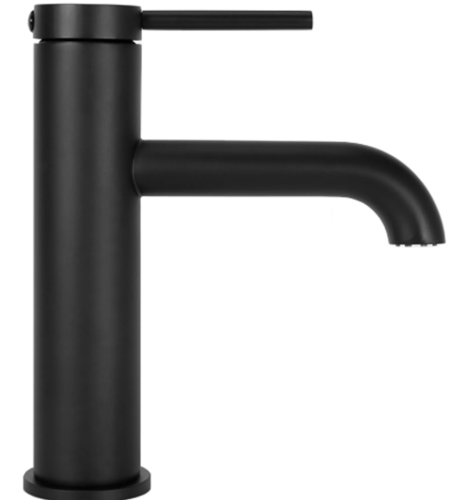 Змішувач для раковини (умивальника) REA SPOT BLACK чорний низький