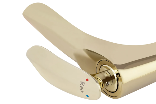 Смеситель для раковины (умывальника) REA ORBIT GOLD золотой низкий