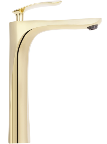 Смеситель для раковины (умывальника) REA ORBIT GOLD золотой высокий