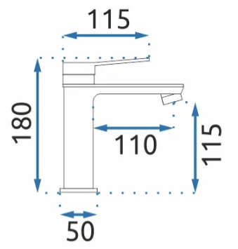 Смеситель для раковины (умывальника) REA VIRAL GOLD LOW золотой низкий