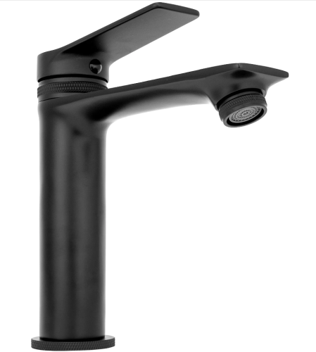 Смеситель для раковины (умывальника) REA VIRAL BLACK низкий