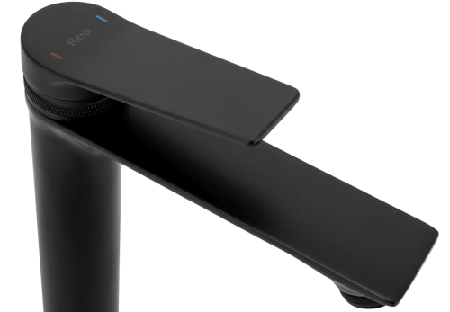 Смеситель для раковины (умывальника) REA VIRAL BLACK низкий