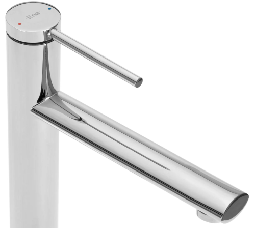 Смеситель для раковины (умывальника) REA OVAL CHROME хром высокий