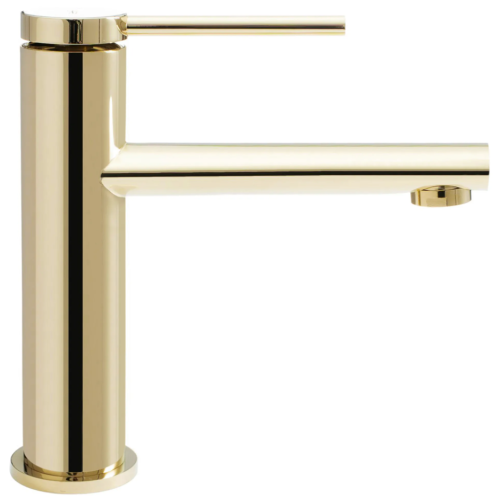 Змішувач для раковини (умивальника) REA OVAL GOLD золото низький